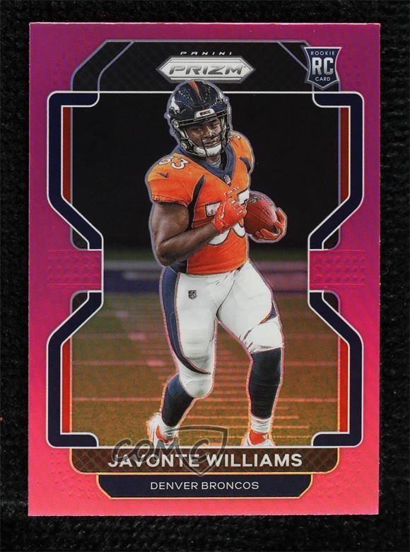 2021 Panini Prizm Rookie Pink Prizm Javonte Williams #345 0b3