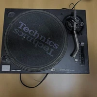 Technics SL-1200MK5 Black Direct Drive DJ Turntable w/ Dust Cover Slipmat Tested