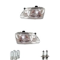 Scheinwerfer Set Halogen H4 FüR Renault Megane I Coach Klasseic Inkl. Lampen