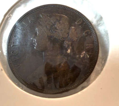 1896 Newfoundland Large Cent — photo from another recent sale