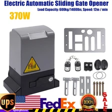 1400LBS Electric Automatic Sliding Gate Opener Door Operator&Remote Control 370W