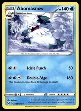 Abomasnow 43/196 Pokemon Card Lost Origin Uncommon 140 HP Lightly Played ZC
