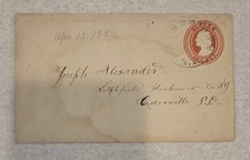 Vintage Letter April 13 1856 Jamestown 