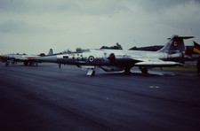 Aircraft Slide - RCAF F-104 Starfighter 104865 @ Upper Heyford 1971 - 35mm slide