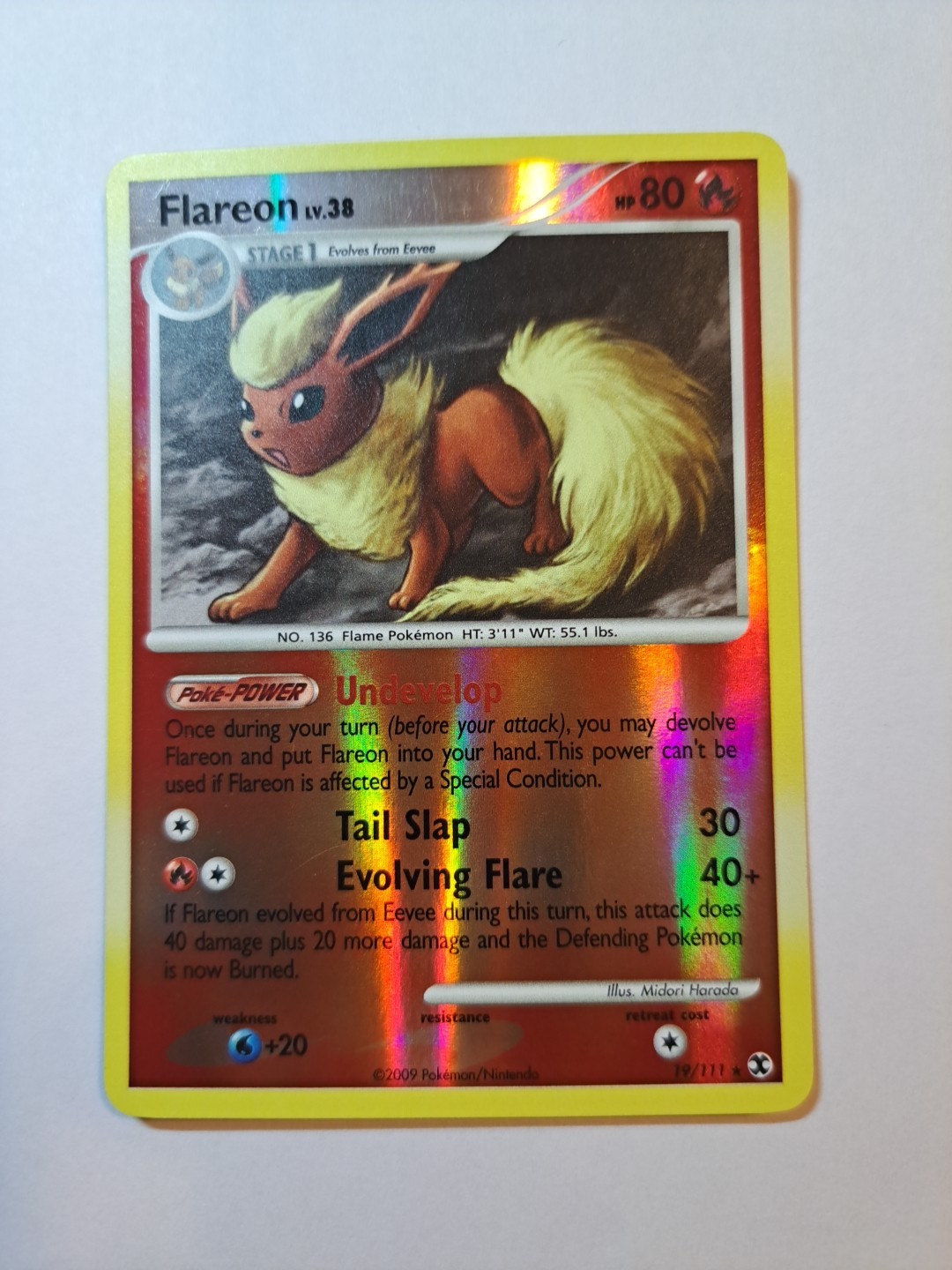 Flareon 19/111 Rising Rivals Reverse Holo NM