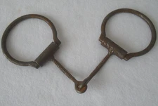 Hand Made Dutton 5" Sweet Iron Corkscrew Mouth Dee D-Ring Snaffle Bit