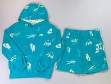 Boy's Youth Nike Sportswear Just Do It Hoodie Shorts NEW