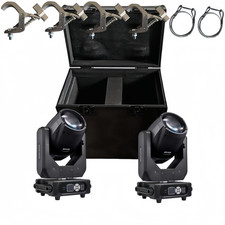 2PCS 295W 14R Beam Moving Head Stage Light DMX Gobo Spot Lighting For Flight Cas