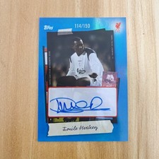 Emile Heskey 2025-26 Topps Focus Liverpool Snapshot Auto Blue /150