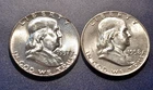 Choice BU 1957-P & 1958-D Franklin Half Dollars