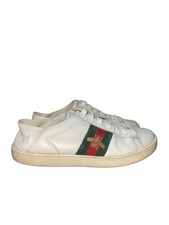 Gucci White Leather Ace Low Top Sneakers Size 37