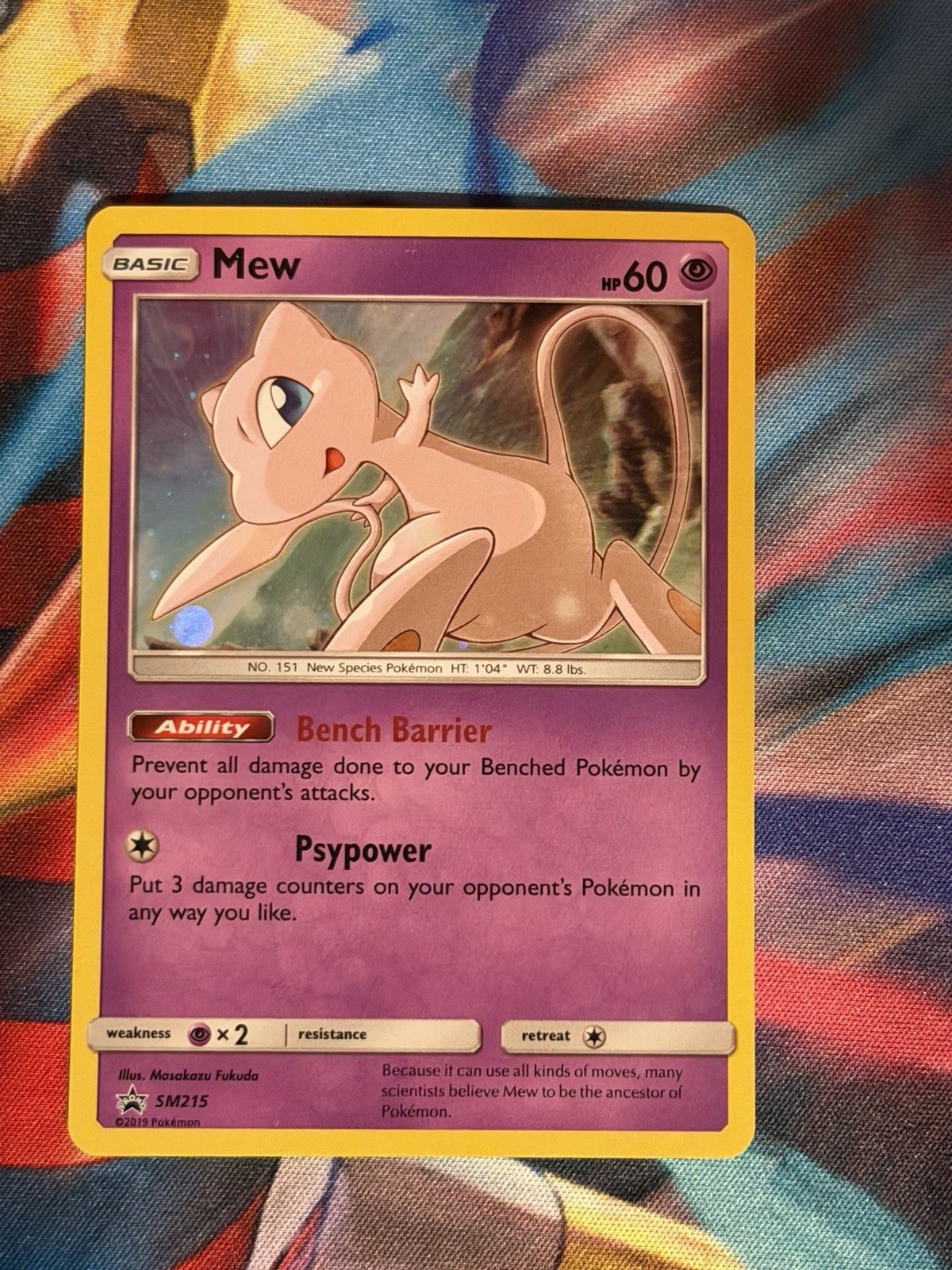 Mew Promo SM Promos SM215 Psychic Holofoil Pokemon Card