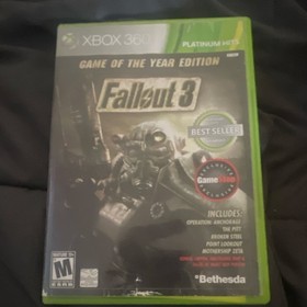 Microsoft Xbox 360 Console w/ Controller, Fallout 3 GOTY, Dark Souls, Manuals