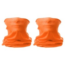 2pcs Summer Cooling Neck Gaiter Unisex Sun Protect Face Mask, Orange