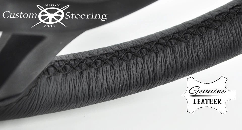 CUBIERTA DE VOLANTE DE CUERO NEGRO REAL PARA INFINITI G20(P10) 90-93 - Imagen 2 de 4