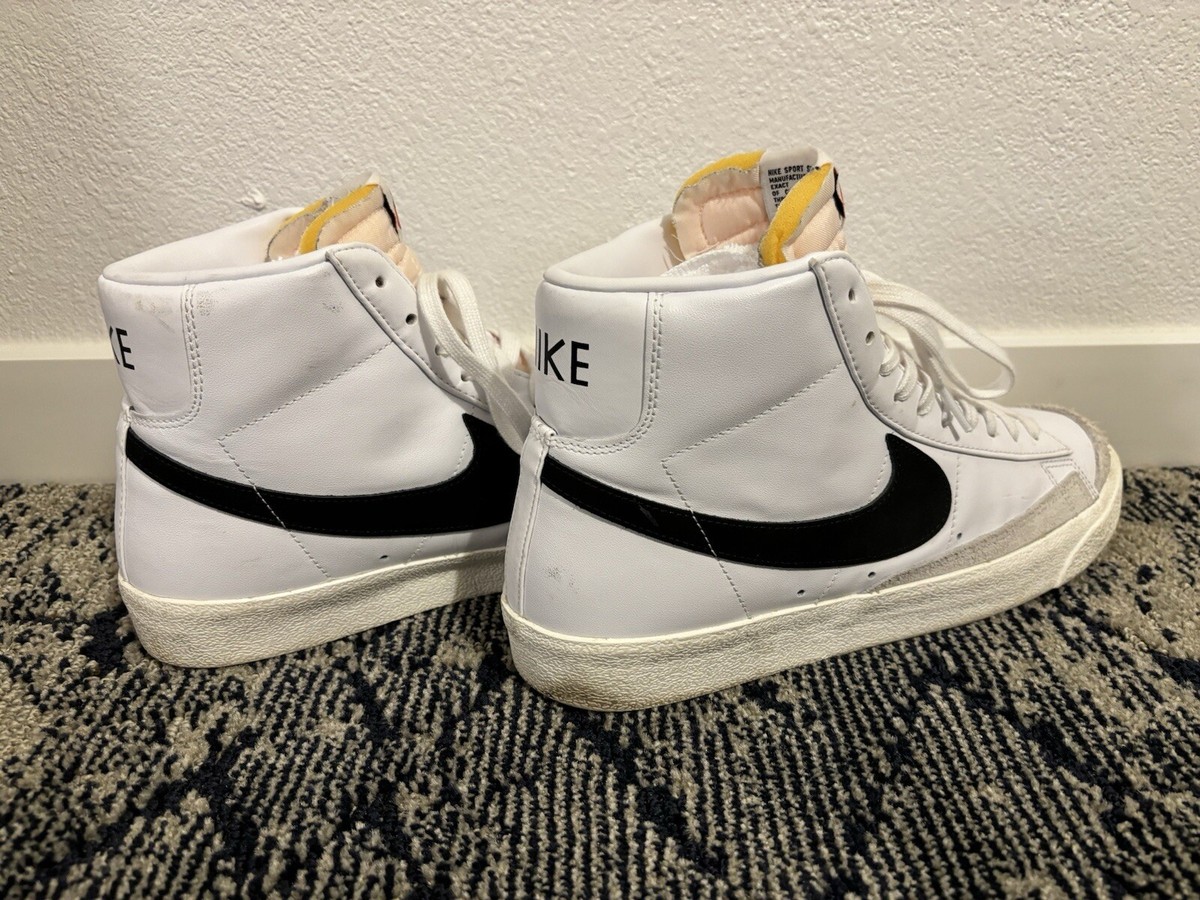 nike high tops white black