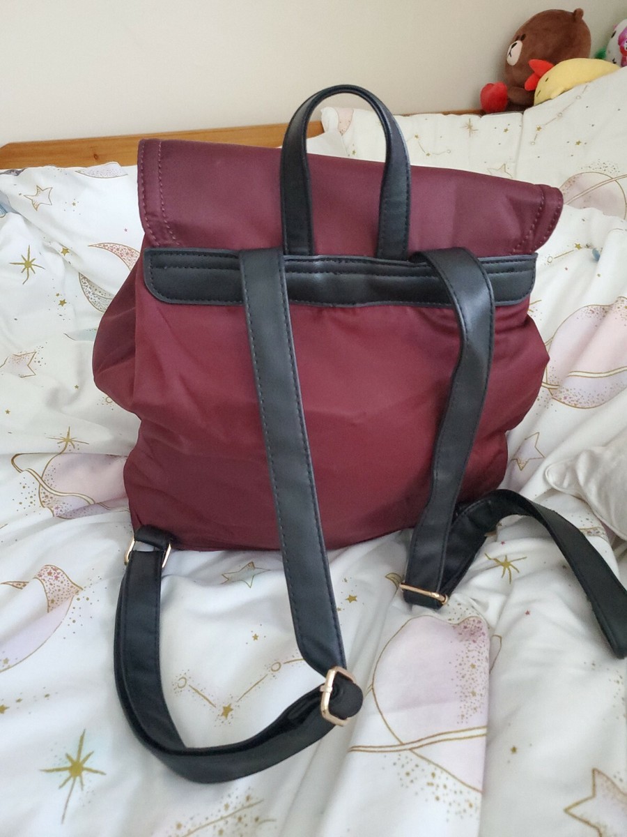 New Look Back Pack Burgundy