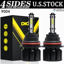 9004 HB1 LED Headlight Kit 2200W 330000LM High Low Dual Beam Bulbs 6500K White