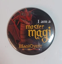 MagiQuest I Am A Master Magi Pinback Button