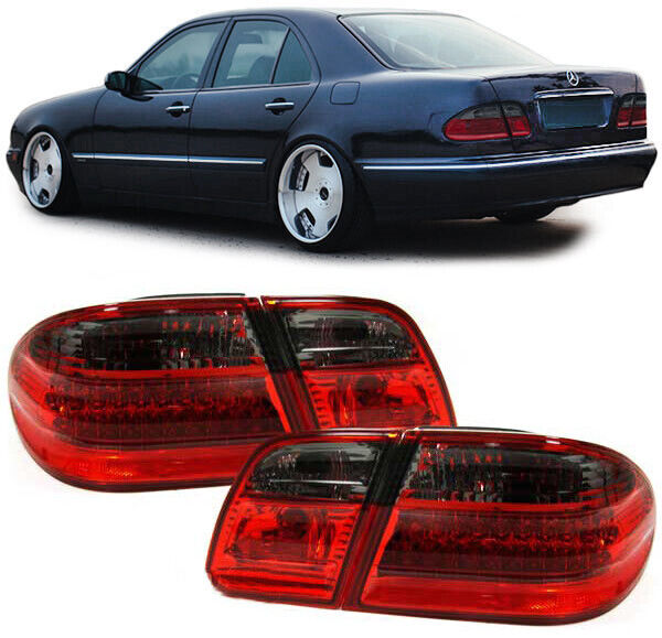 SMOKED LED TAIL REAR LIGHTS FOR MERCEDES E CLASS W210 199502003 NICE