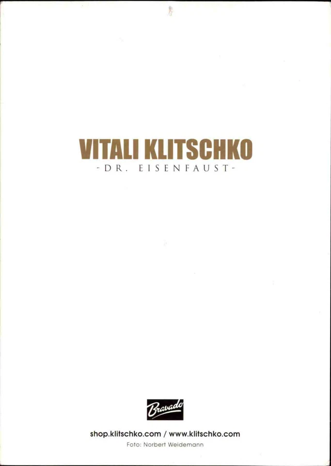 VITALI KLITSCHKO Dr. Eisenfaust Boxen Autogrammkarte Original Signiert Autograph - Bild 2 von 2