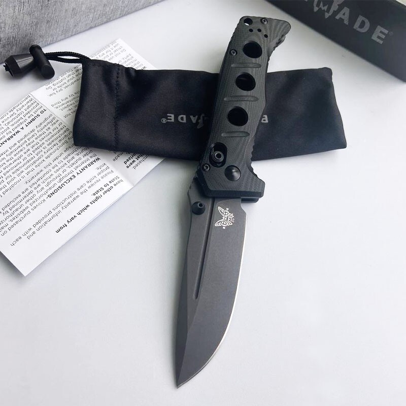大久保6本 Axis New Mini Benchmade Classic Black Adamas Folding Knife