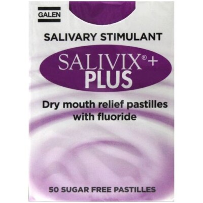 Salivix plus Pastillen für trockenen Mund - Speichelstimulans - 50er Pack Pastillen