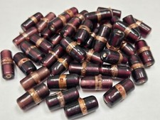150 PCS PURPLE FANCY TUBE GLASS GLASS BEADING BEADS 7/8"