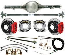 Currie 63-70 Chevy C10 5-lug Truck Rear End Wilwood Drilled Disc Brakesred