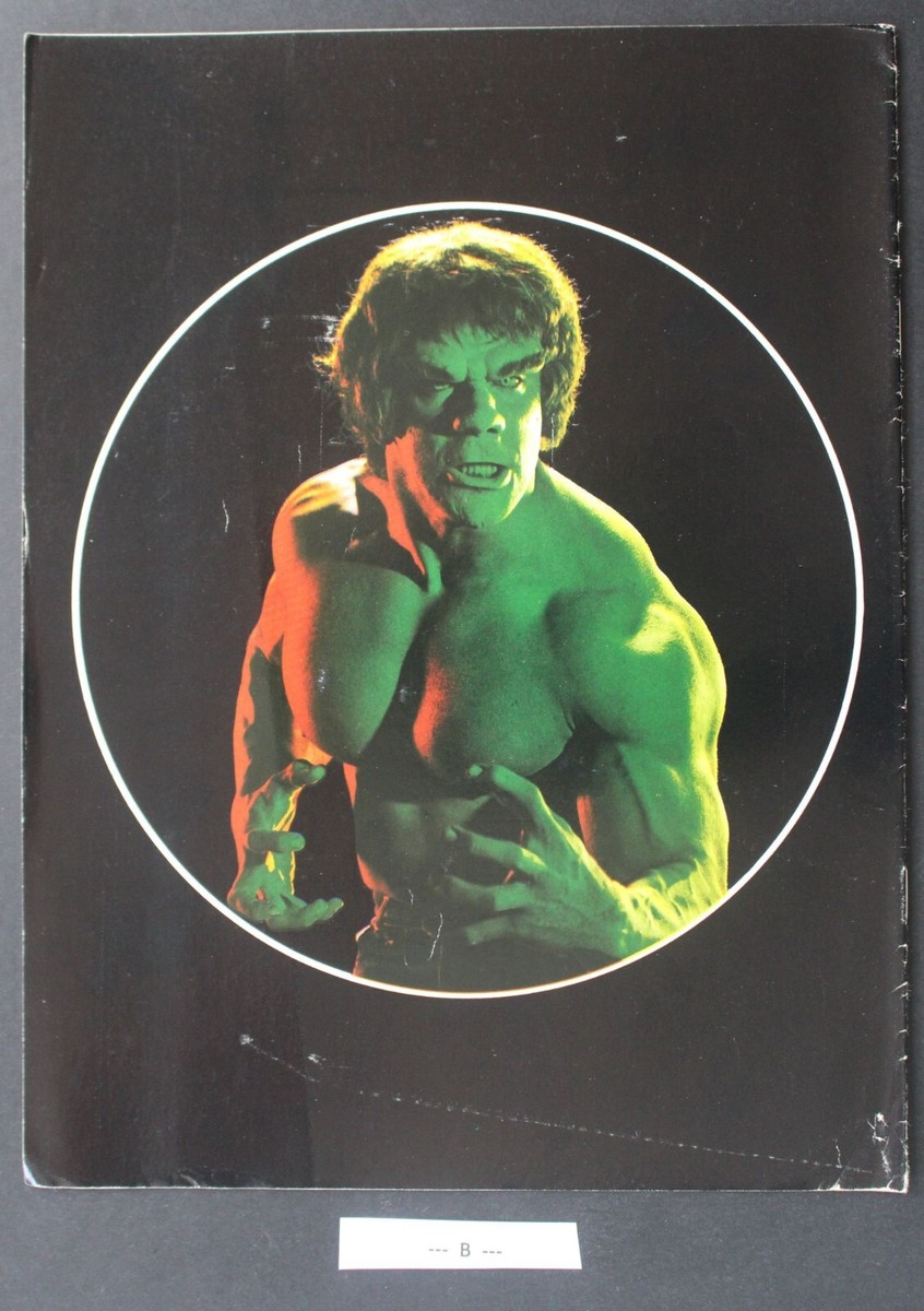 Incredible HULK Sticker ALBUM TV Classic LOU FERRIGNO Photo