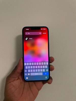 Apple iPhone 13 - 128 GB - Blue (Unlocked) WITH TIKTOK DOWNLOADED