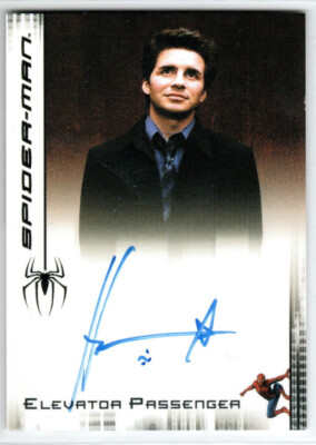 SPIDER-MAN 3 2007 MOVIE HAL SPARKS AS ELEVATOR PASSENGER AUTOGRAPH TRADING CARD