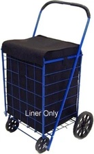 Folding Grocery Basket Cart Shopping Wheel Large Utility Laundry 18" X 15" X 24"