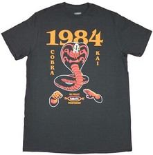 Karate Kid Adult New T-Shirt - All Valley Tournament 1984 Cobra Kai Pic