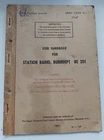 WW2 Army Military Radio Working Instructions Manual Burndept BE201