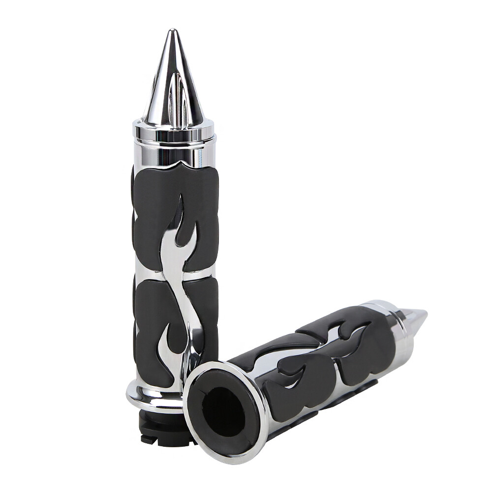 Motorcycle Hand Grips 1" 25mm Handlebars For Harley Electra Road - Foto 7