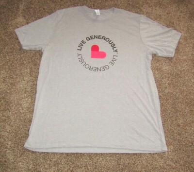 2024 Live Generously Short Sleeve T-Shirt Thrivent XL 3XL Gray NWOT