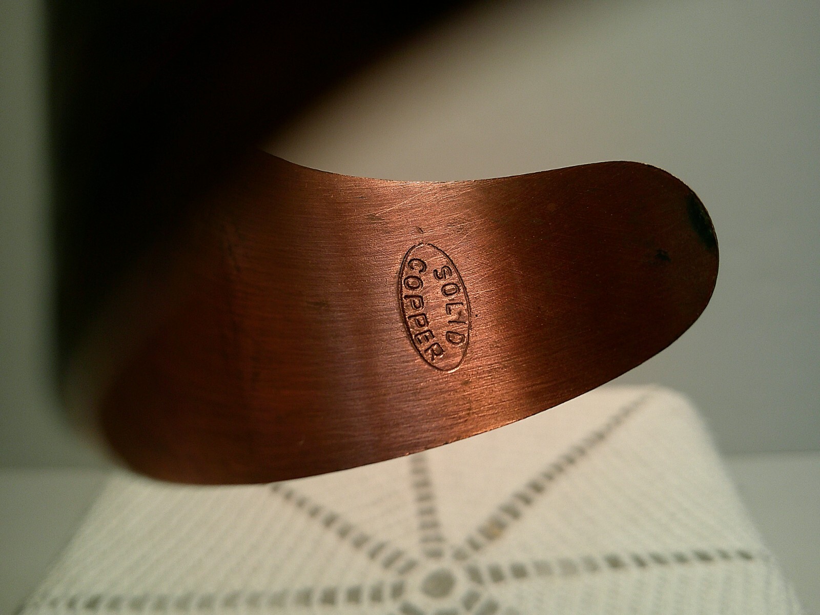 Solid Copper Wide Cuff Bracelet Vintage Native Am… - image 5