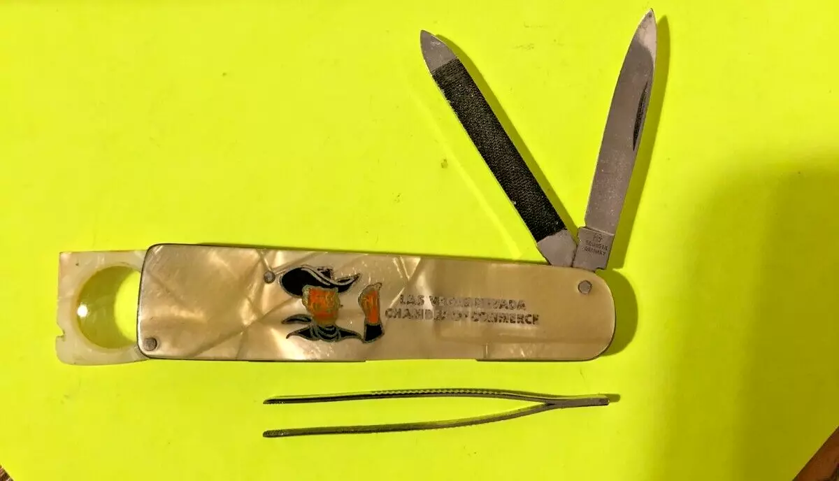 Pocket knife with tweezers sale