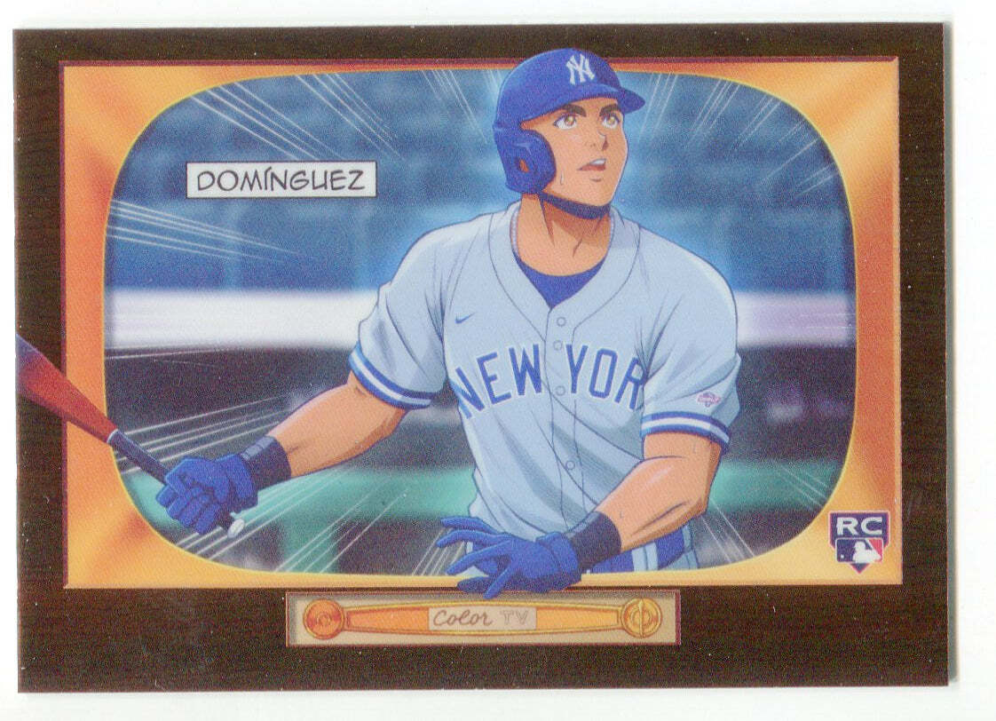 世界に１枚 TOPPS BOWMAN ART CARD Jasson Dominguez 2024 Topps Bowman 1955 Anime Case Hit Rookie Card