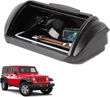 Interior Dashboard Storage Box Holder For Jeep Wrangler JK 12-17 Accessories