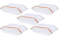 PARKLA Shoe Storage Bag Zippered - 48cm x 22cm/White/5 Pack