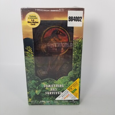 Vintage NEW SEALED Jurassic Park The Lost World VHS 3-D Dino-Motion Card 1997