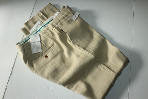 Tommy Bahama Pants Mahalo Bay Flat Front Stone Khaki New 32x34 32 Waist - Picture 5 of 11