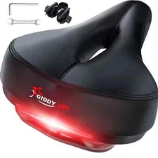 Giddy Up! Bike Seat - Comfortable Bike Saddle for Exercise and Road Bicycle w...