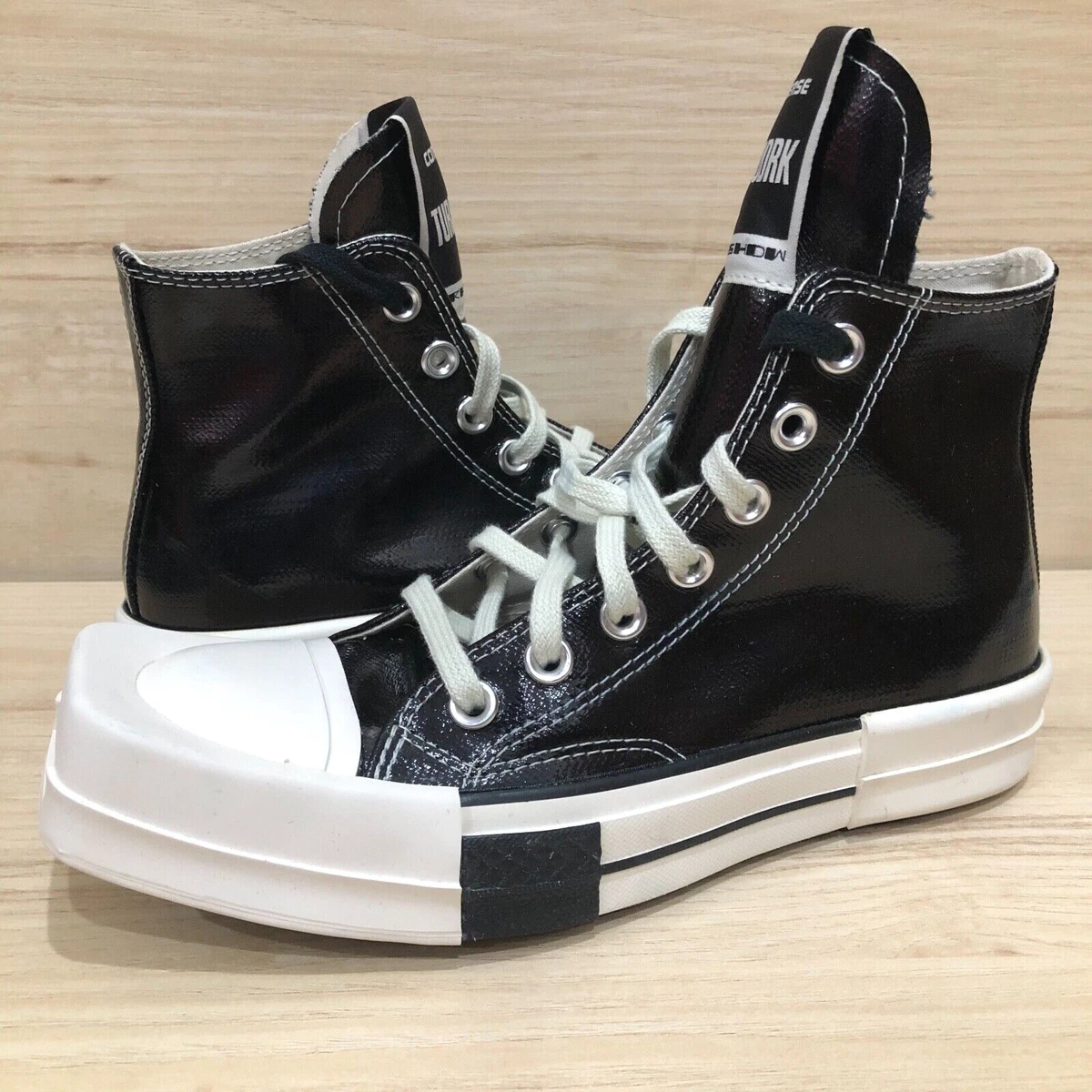 Converse x Drkshdw Turbodrk Chuck 70 Hi Black Lacquered Denim A01291C  Womens 6