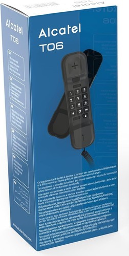 Alcatel T06 Telefon przewodowy Telefon domowy Dom Biuro Telefon stacjonarny (magazyn w Wielkiej Brytanii) Fabrycznie nowy w pudełku - Zdjęcie 24 z 24