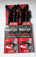 Lot Of 2 Allen Take-Down Shooting Stick V-Top Gun Cradle 54"- 61" Monopod