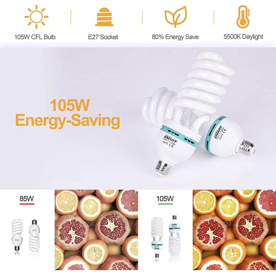 EMART Softbox Lighting Kit with Sandbag Professional Camera Light Kit for Studio - Image 4 of 4