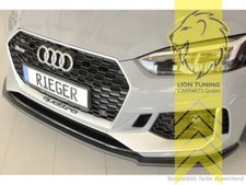Rieger Frontspoiler Spoilerlippe Spoiler für Audi RS5 B9 F5 schwarz matt